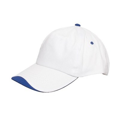 Καπέλο δίχρωμο - Li 826 λευκό/μπλε